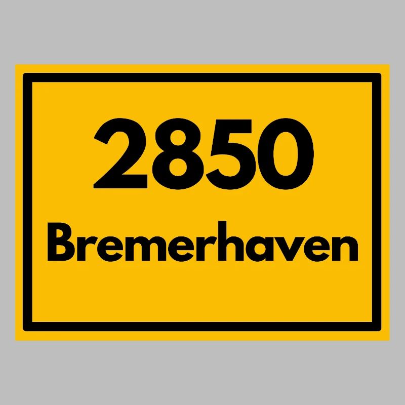 ALTE POSTLEITZAHL PLZ RETRO 2850 BREMERHAVEN HAFEN