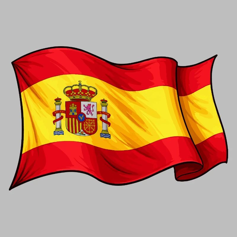 Conception des ondes du drapeau espagnol