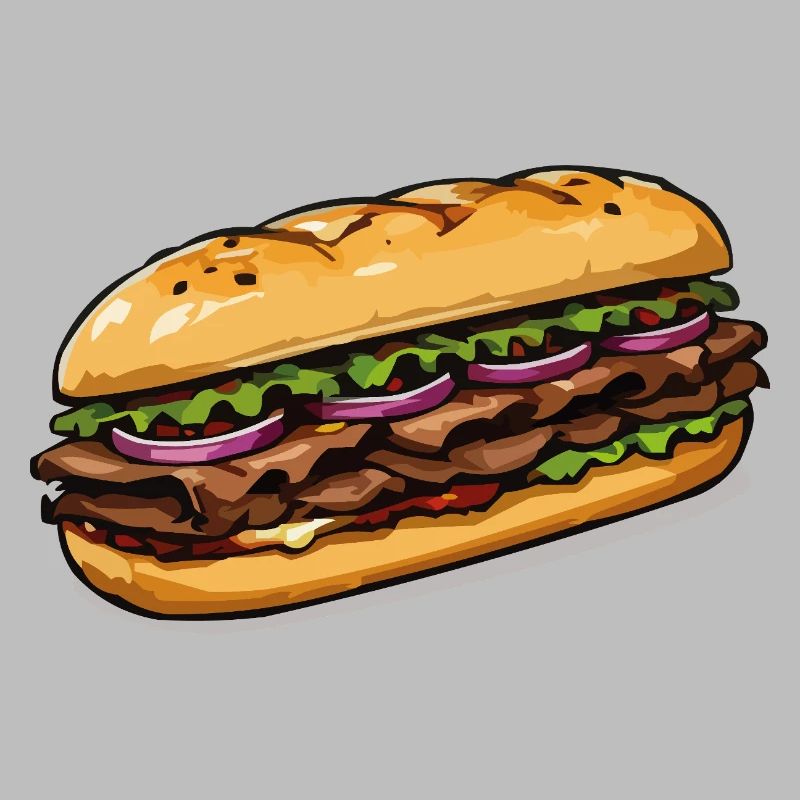 Sandwich illustration