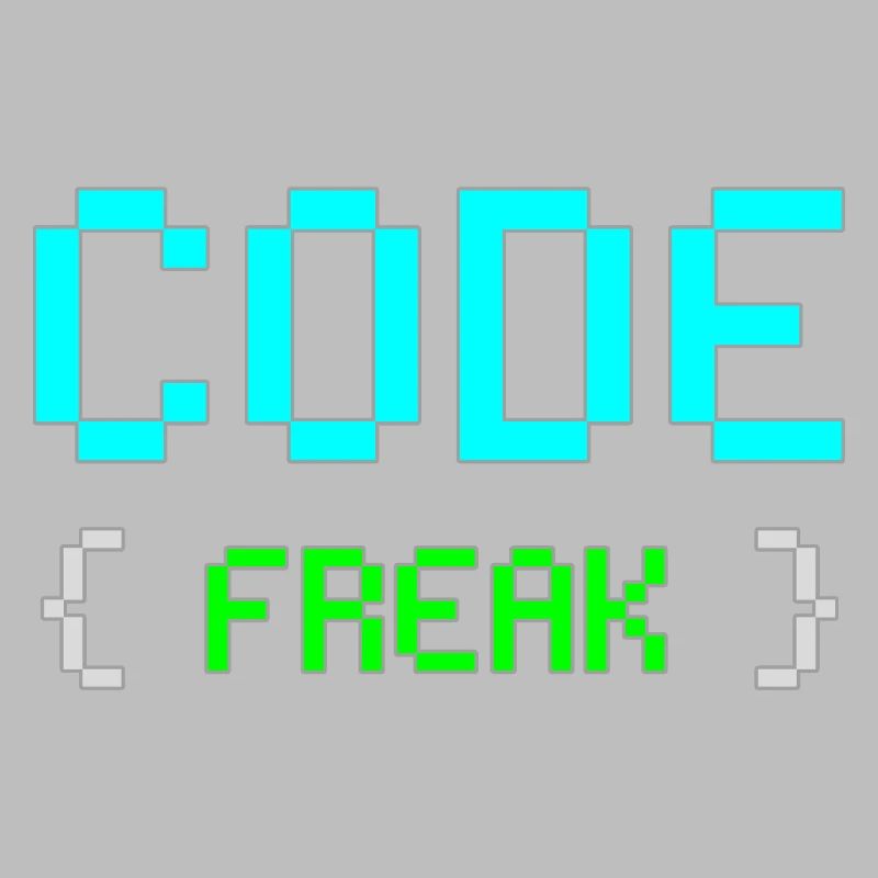 Pixel Code Freak Neon Tee