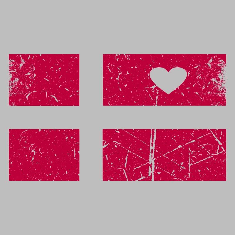 Danemark drapeau design T-shirt