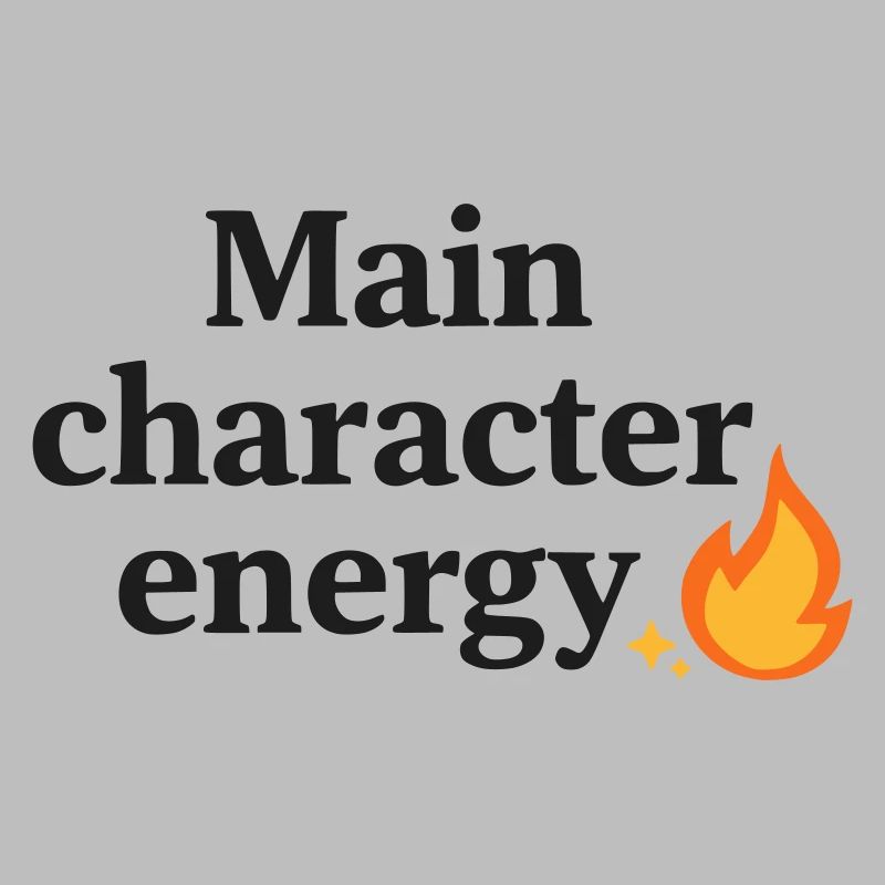 Main Character Energy with Flame