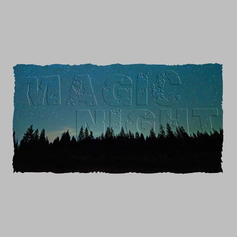 Magic Night | Night sky with forest (2nd upload)