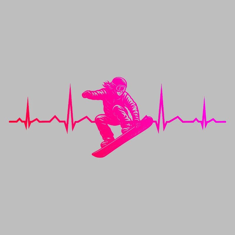 Message de snowboard clair