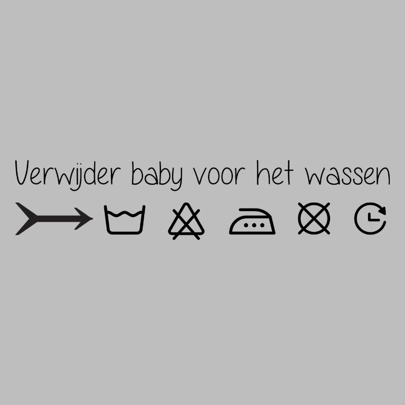 Remove infant before washing
