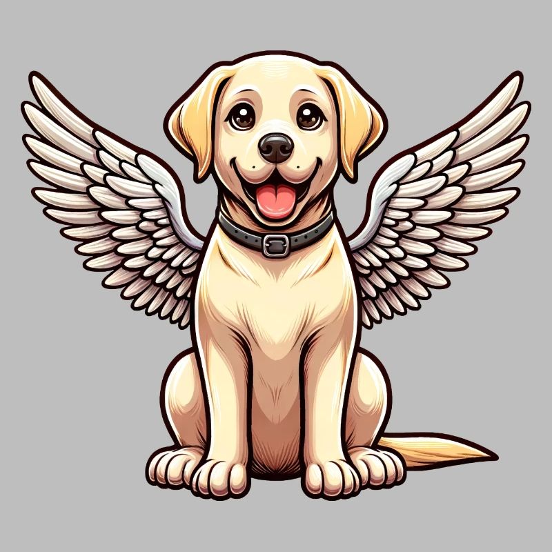 Labrador Retriever Comic Engel