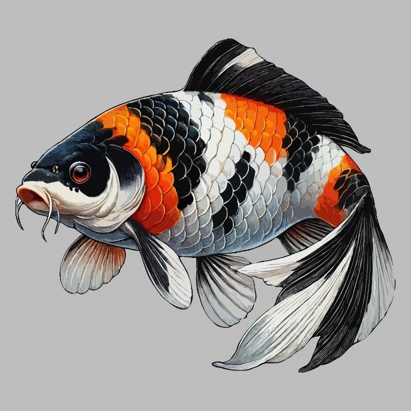 Koi Karpfen oder Wi sw