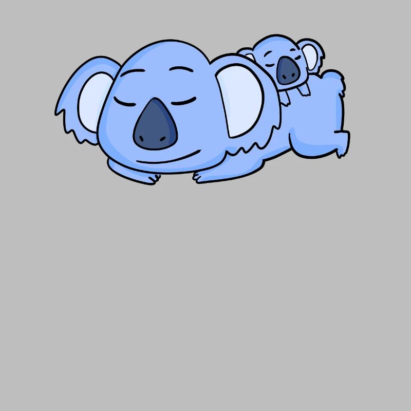 Papa Koala avec Bébé Koala