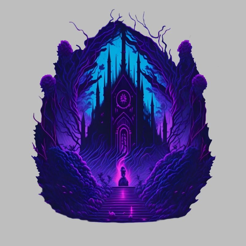Neon Gothic Church Gothic Architecture