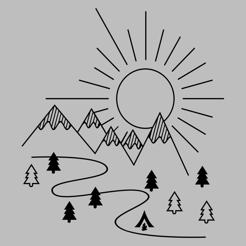 Camping in the mountains