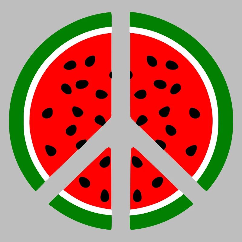 Signe de paix pastèque melon