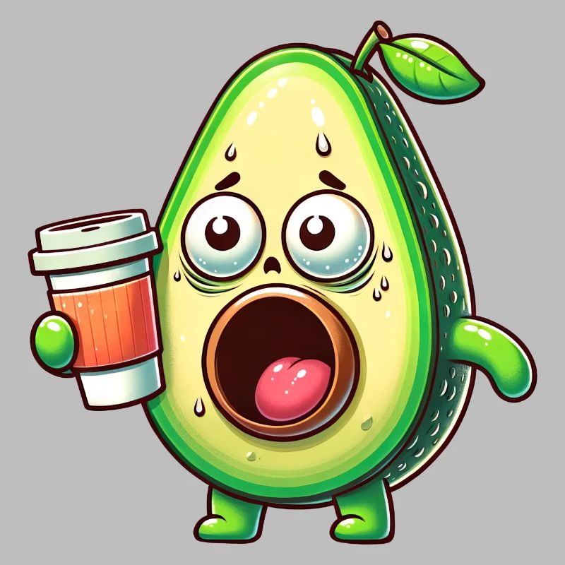Avocado mit Kaffee Koffeinschock