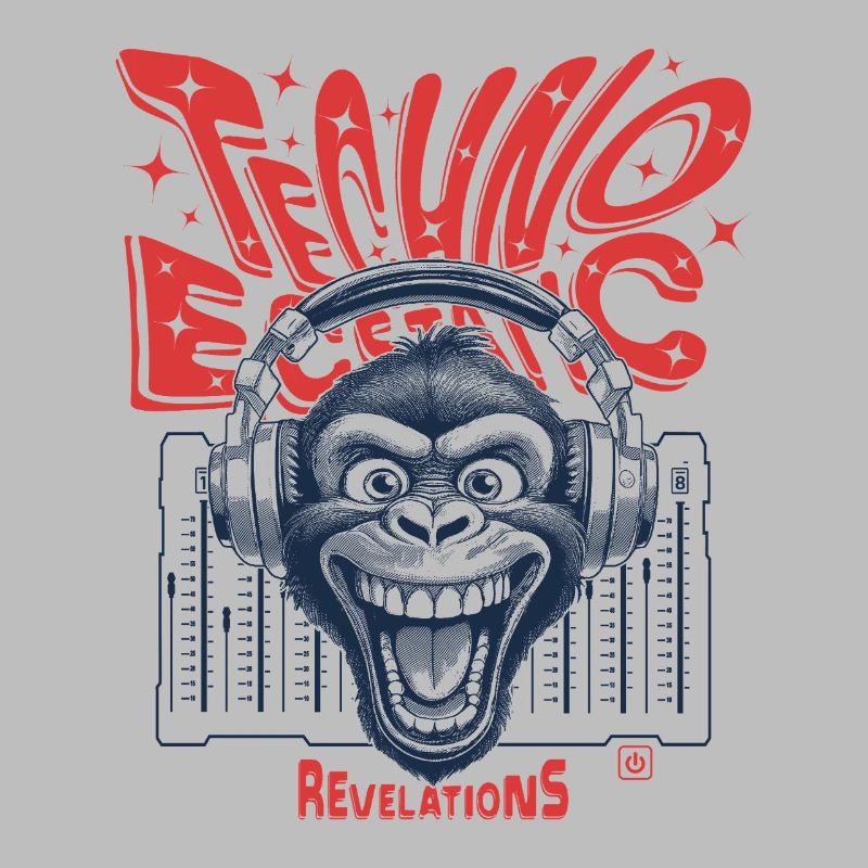 Rhythm Shirt: When monkey and techno merge