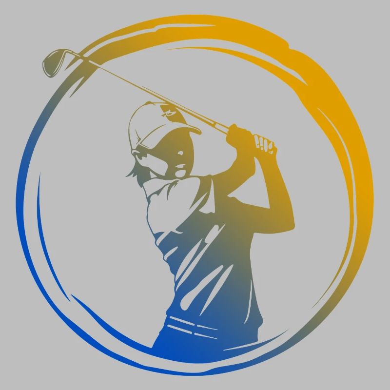Golfer Silhouette Bunt