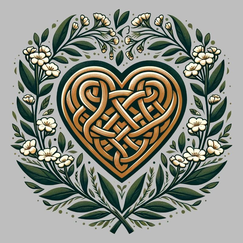 Celtic Art Heart Springtime Druid Pagan Artwork