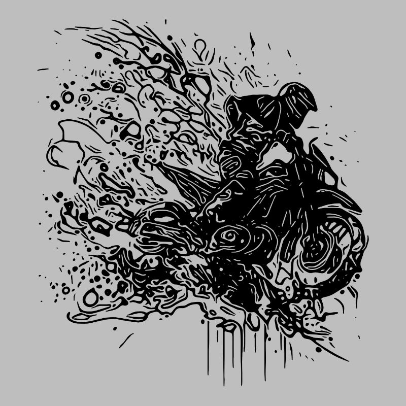 Racing Motorcycle Splash Style