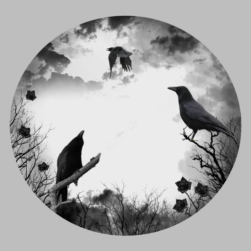 Gothic, crows, ravens