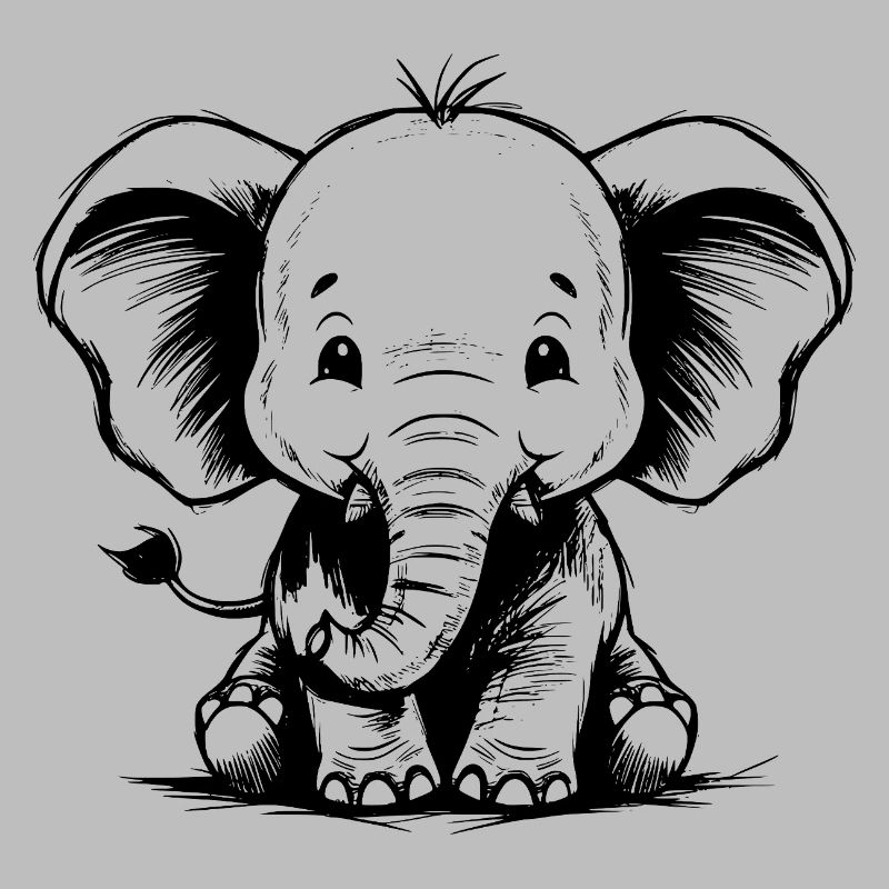 Éléphant mignon