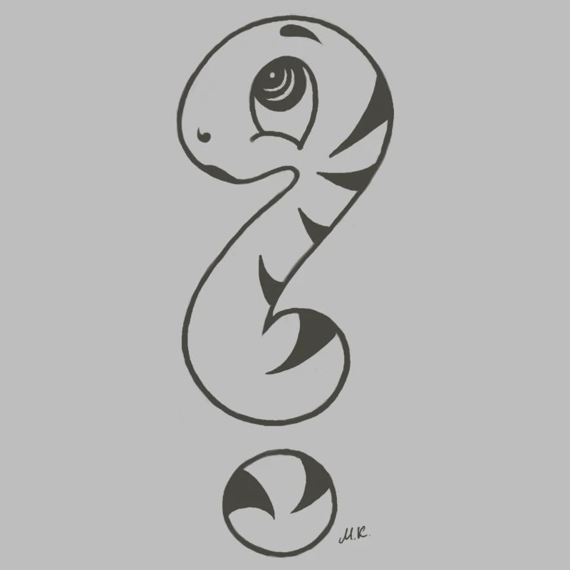 Point d’interrogation serpent