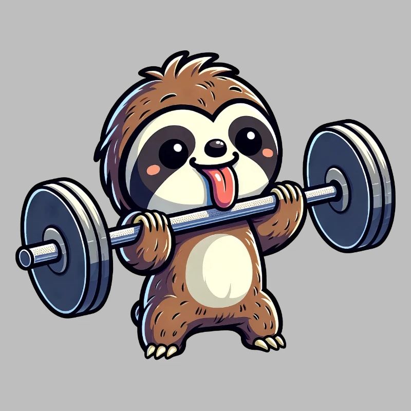 Sloth Strength Training: Dumbbells & Bench Press