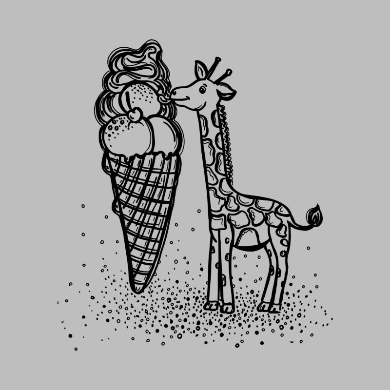Ein Eis, so gross wie eine Giraffe
