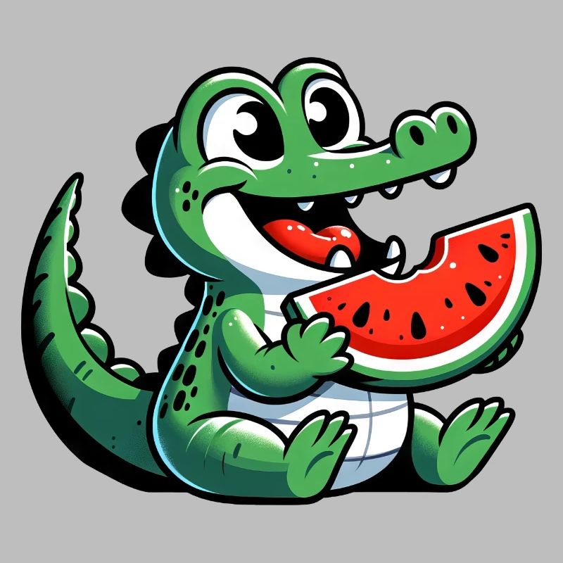 Crocodile Melon Pastèque Fruit Fruité
