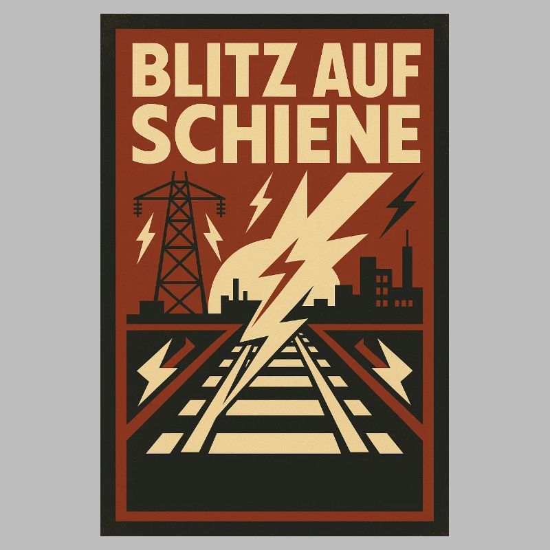 Blitz Schiene Eisenbahn