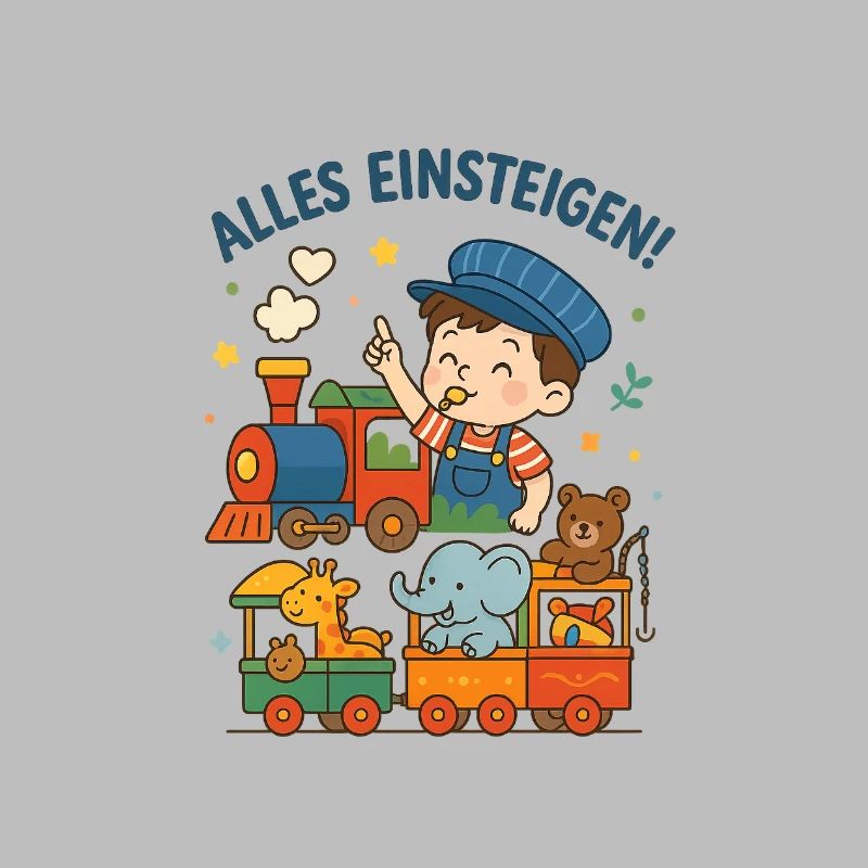 Eisenbahn Kinder Alles Einsteigen