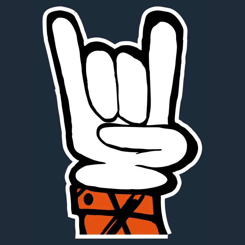 Fourchette à main rock français