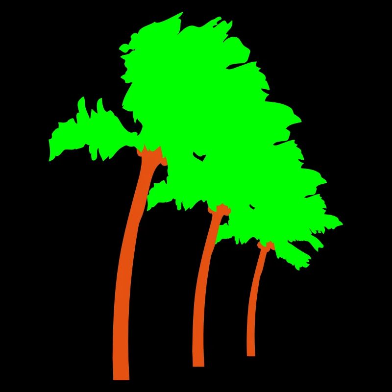 Beaucoup de palmiers Row Island 3 arbres Plage Vacances Mer