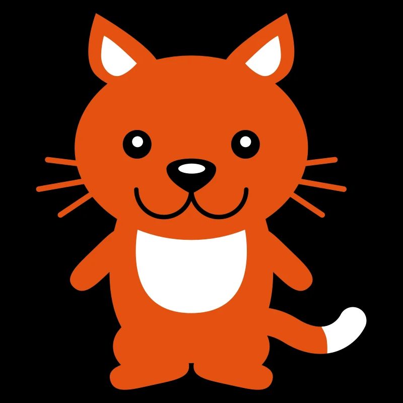 Jolie chatte Ayant l’air heureuse Joyeuse Souriante