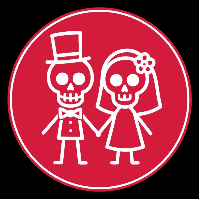 Hochzeit Skelett Lustig Ehepaar
