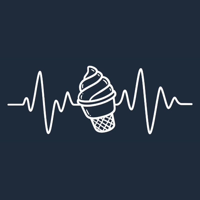 Softeis Eis Creme Herzschlag