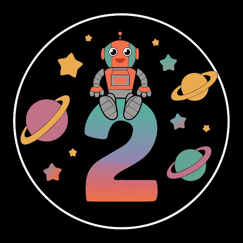 I'm 2 years second birthday astronaut