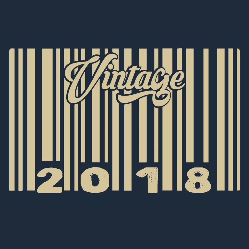 vintage 2018 Code barre 2018: Année 2025.