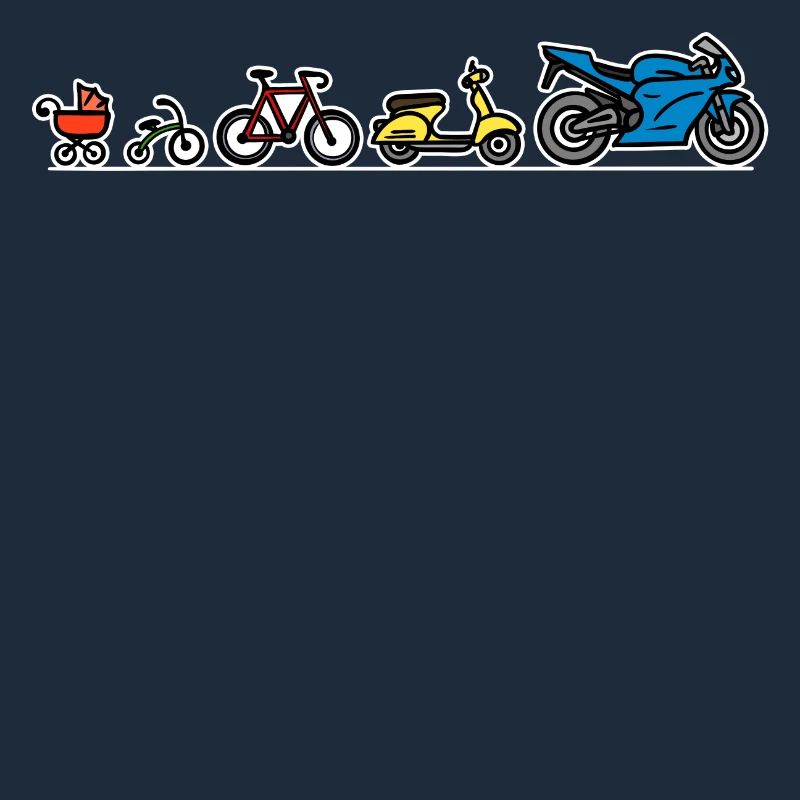 Biker Evolution Motorrad Entwicklung Fortschritt