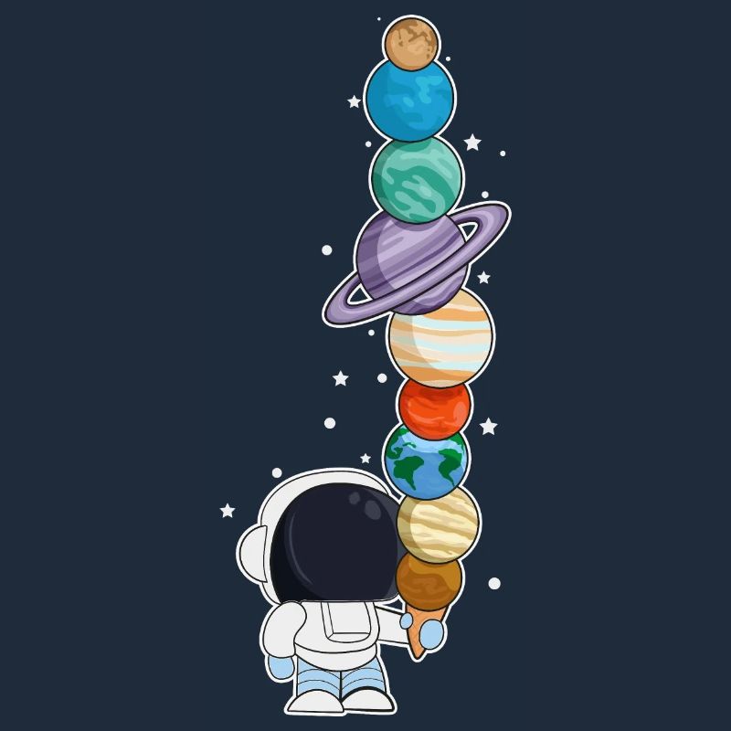 Astronaut mit Eis