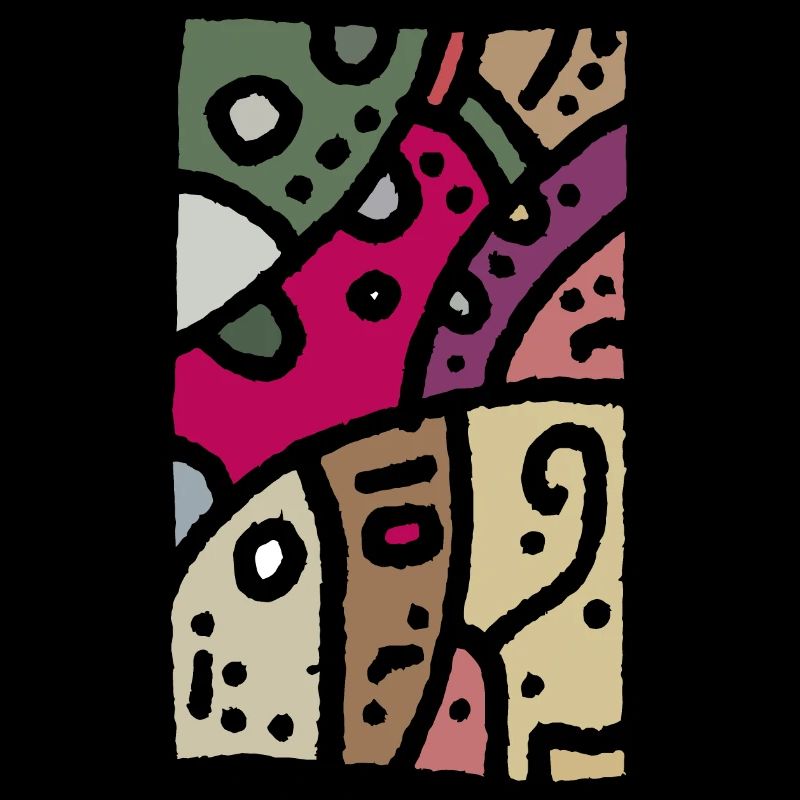 Modèle art - ethno couleur