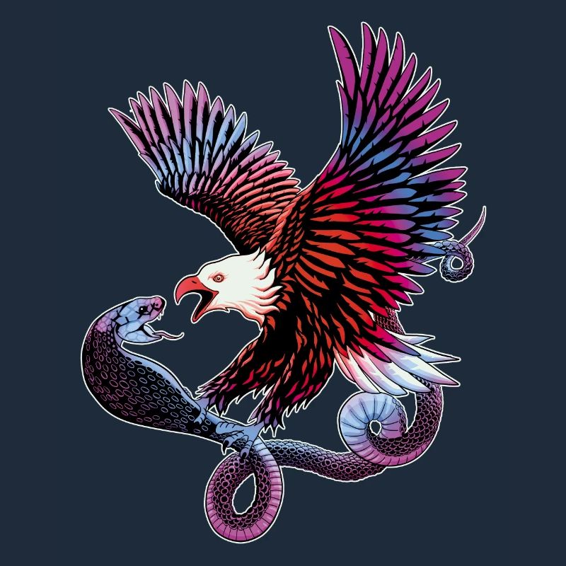 Eagle and snake