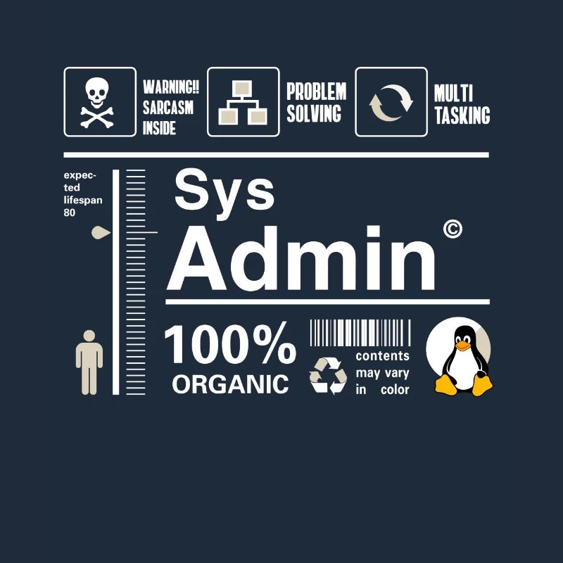 Sys Admin Pinguin Computer Nerd pc Platine cpu inh