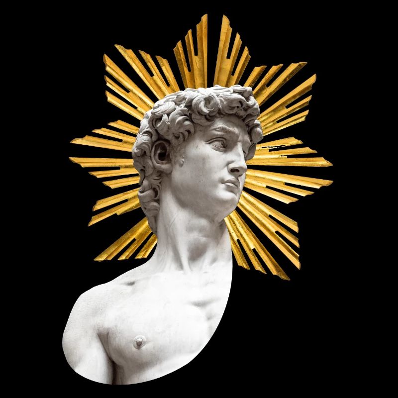 David mit Heiligenschein | Michelangelo