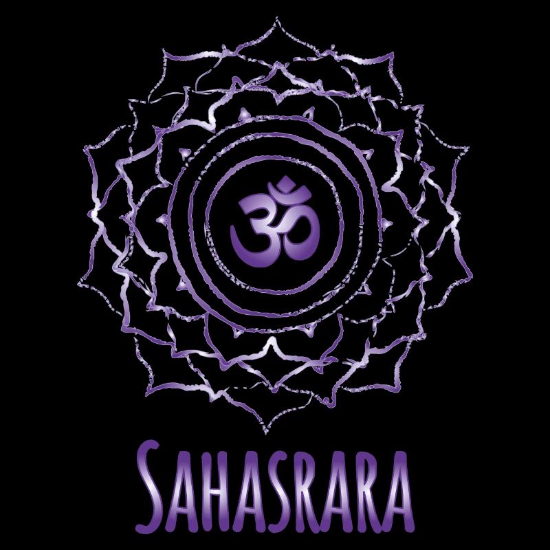 Mandala Om Sahasrara Purple Design