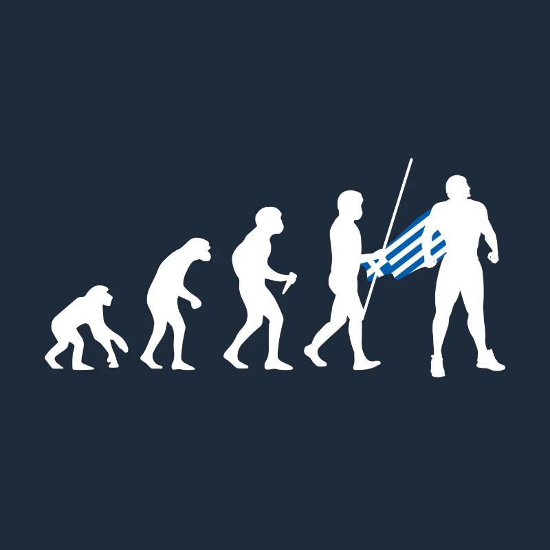 Évolution grecque Super-héros Drapeau grec