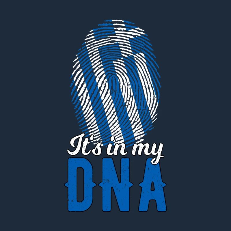 Grèce ADN Drapeau grec Empreinte digitale