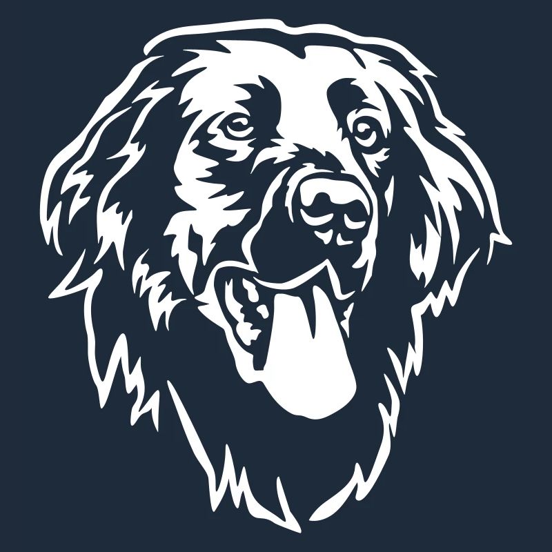 Flat-coated Retriever Head "Black Edition"