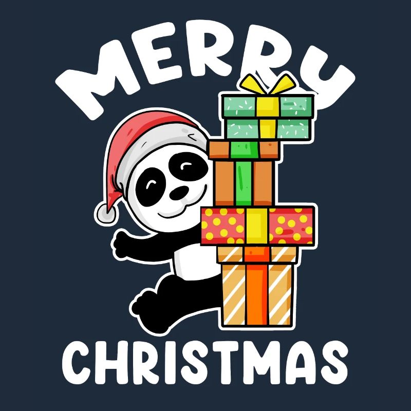 Joyeux panda de Noël