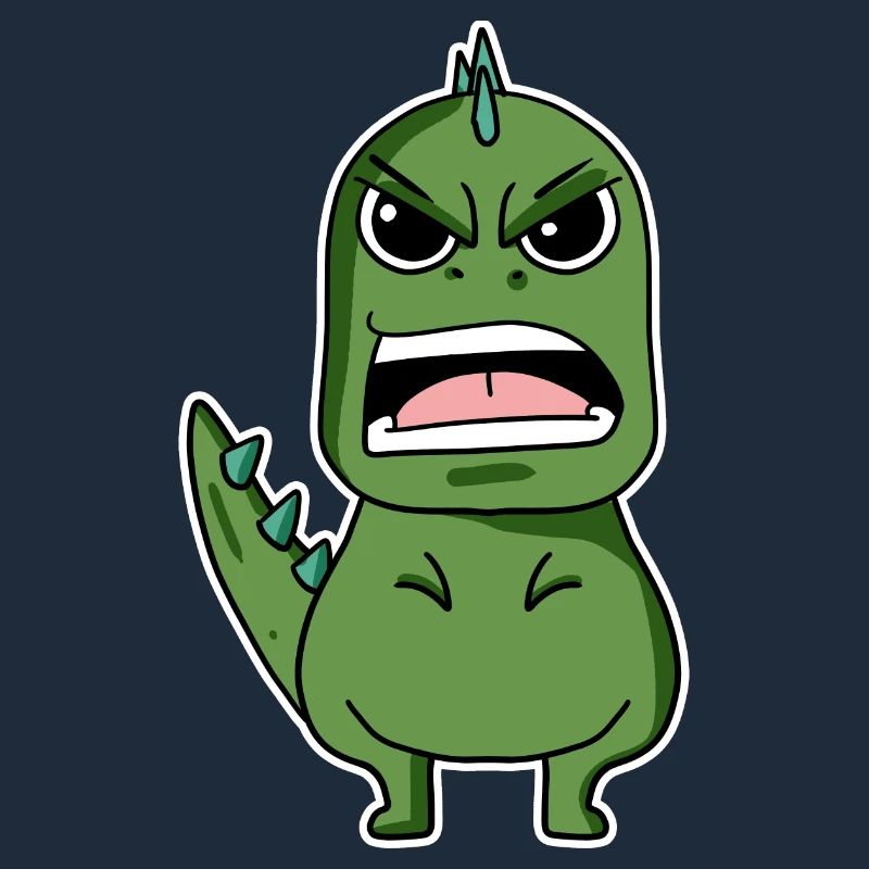 wütender Dino