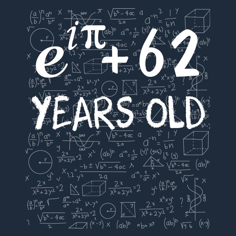 61st Birthday 61 Years Euler Identity Math Gift
