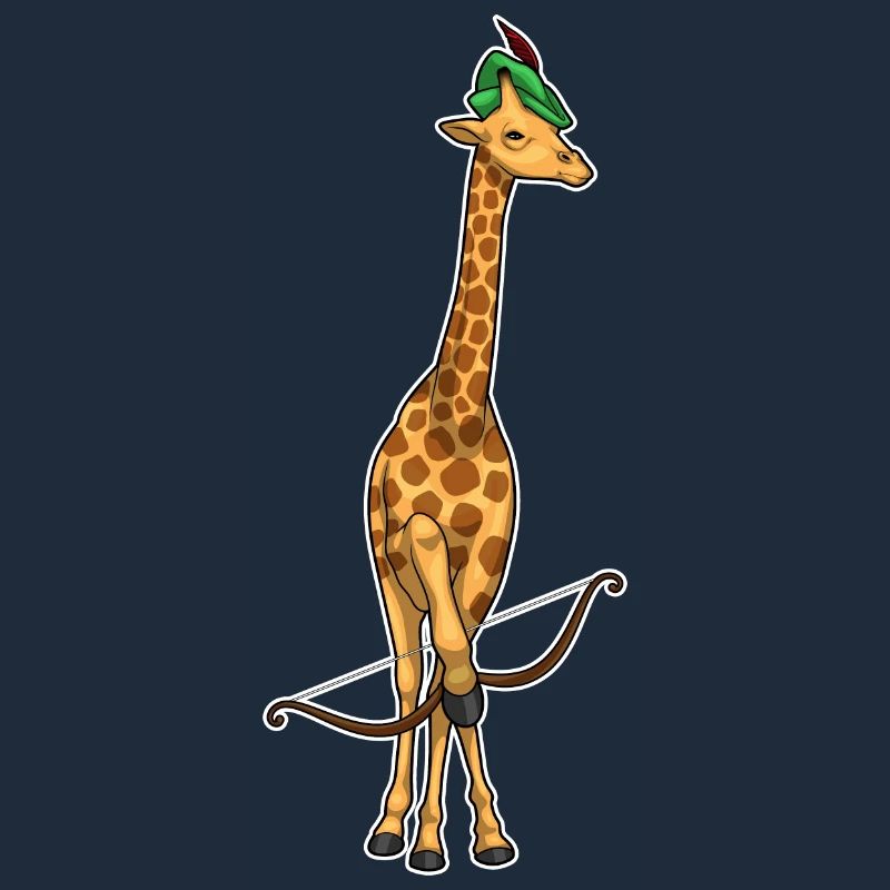Giraffe Bogenschütze Bogen