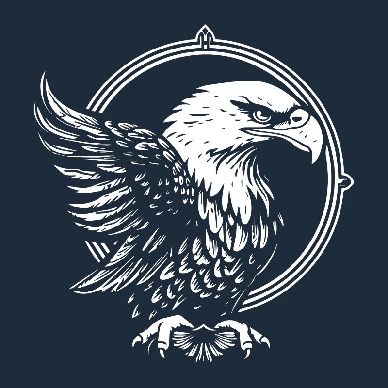 Eagle in a circle